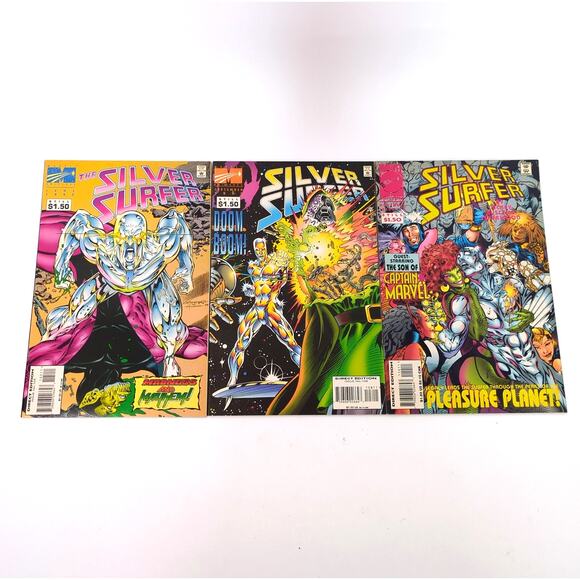 Silver Surfer Lot of 6 105 108 110 114 116 129 Marvel Comics VF 1995-1998 - Picture 2 of 5
